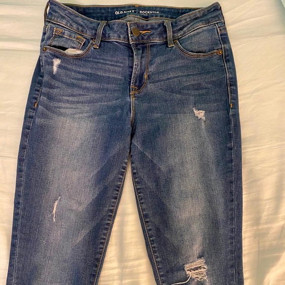 High Waisted Old Navy Medium Wash Jeans - Picture 2 of 3